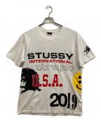 stussy×CPFMステューシー×カクタスプラント フリーマーケット）の古着「Tシャツ」｜ホワイト