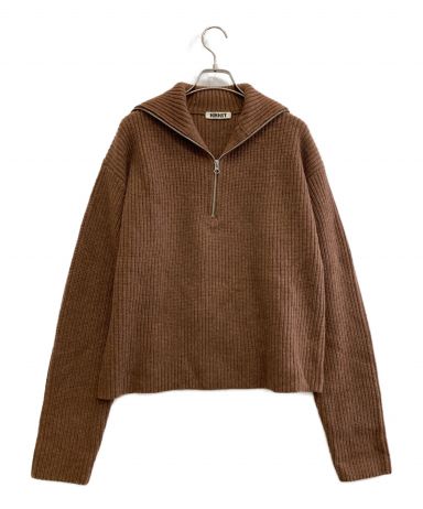 中古・古着通販】NKNIT (ンニット) ジップハイスタンドカラーニット