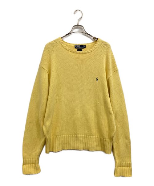 POLO RALPH LAUREN（ポロ・ラルフローレン）POLO RALPH LAUREN (ポロ・ラルフローレン) ニット イエロー サイズ:ＸＬの古着・服飾アイテム