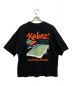 KEBOZ (ケボズ) ビッグプリントTシャツ ブラック サイズ:MEDIUM：3980円