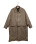 YOKE（ヨーク）の古着「3WAY BAL COLLAR SHARE COAT」｜ブラウン