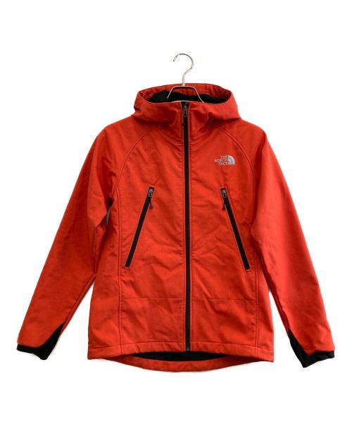 THE NORTH FACE（ザ ノース フェイス）THE NORTH FACE (ザ ノース フェイス) ソフトシェルジャケットV2フーディ レッド サイズ:Mの古着・服飾アイテム