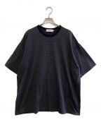 Graphpaperグラフペーパー）の古着「Narrow Border S/S Tee」｜グレー