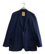 ROBES&CONFECTIONSローブスコンフェクションズ）の古着「High Gauge Seersucker Stripe Man Tailored Easy Jacket」｜ネイビー