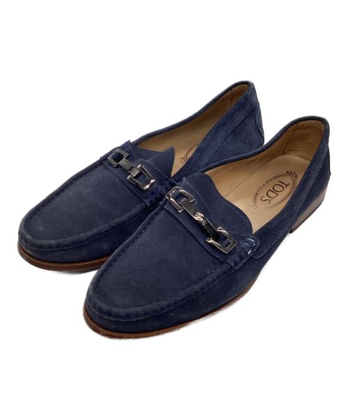 TOD'S（トッズ）TOD'S (トッズ) ドライビングシューズ ネイビー サイズ:8 1/2の古着・服飾アイテム