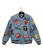 NIKE×SUPREMEナイキ×シュプリーム）の古着「NBA Denim Warm-Up Jacket」｜インディゴ