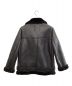 ZARA (ザラ) フェイクムートンライダースジャケット ブラック サイズ:M：7800円