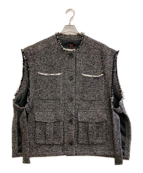 MAISON SPECIAL（メゾンスペシャル）MAISON SPECIAL (メゾンスペシャル) Roving Tweed Vest ブラック サイズ:FREEの古着・服飾アイテム