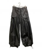 NUTEMPERORナットエンペラー）の古着「WIDE PU LEATHER PANTS」｜ブラック