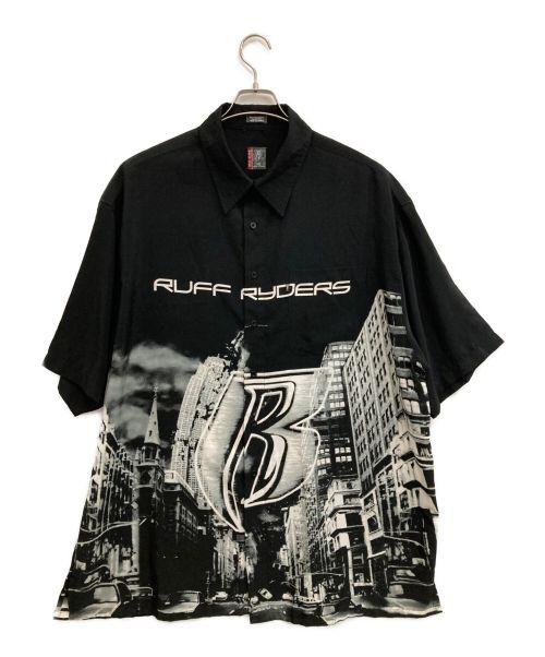 Ruff ryders（ラフ・ライダーズ）Ruff ryders (ラフ・ライダーズ) 半袖シャツ ブラック サイズ:XXLの古着・服飾アイテム