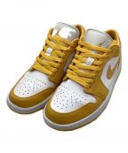 NIKEナイキ）の古着「AIR JORDAN 1 LOW WHITE/POLLEN」｜イエロー