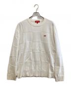 SUPREMEシュプリーム）の古着「tonal checkerboard small box sweater」｜ホワイト