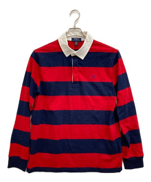 POLO RALPH LAUREN（ポロ・ラルフローレン）POLO RALPH LAUREN (ポロ・ラルフローレン) ラガーシャツ レッド×ネイビー サイズ:ＸＬの古着・服飾アイテム