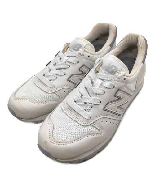 NEW BALANCE（ニューバランス）NEW BALANCE (ニューバランス) ローカットスニーカー ホワイト サイズ:24.5ＣＭの古着・服飾アイテム