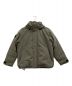 DANTON（ダントン）の古着「DOWN ARMY HOODED JACKET」｜カーキ×ブラック