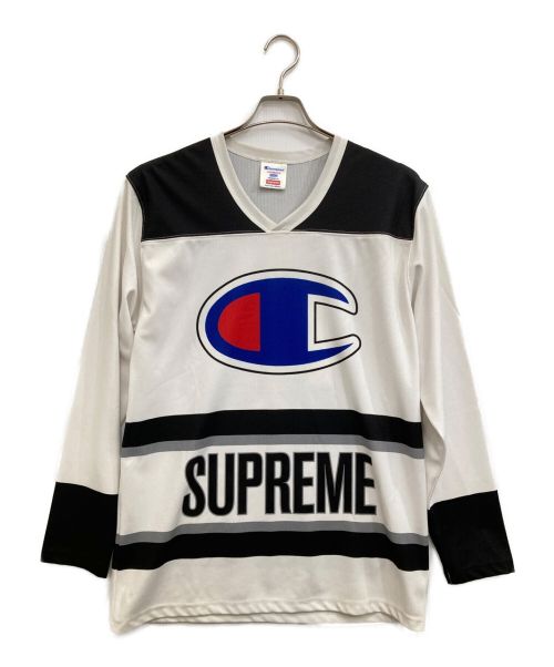 SUPREME（シュプリーム）SUPREME (シュプリーム) Champion (チャンピオン) カットソー グレー サイズ:ＭEDIUMの古着・服飾アイテム