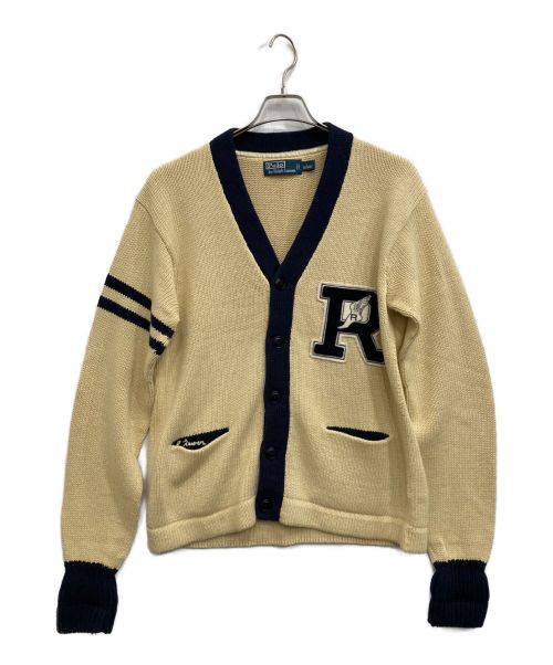 POLO RALPH LAUREN（ポロ・ラルフローレン）POLO RALPH LAUREN (ポロ・ラルフローレン) レタードカーディガン ベージュ サイズ:Lの古着・服飾アイテム