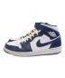 NIKE (ナイキ) AIR JORDAN1 Mid ネイビー×ホワイト サイズ:27.5cm：13800円