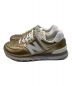 NEW BALANCE (ニューバランス) ローカットスニーカー ゴールド サイズ:23.5：2980円