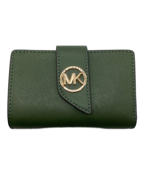 MICHAEL KORS（マイケルコース）MICHAEL KORS (マイケルコース) タブウォレットミデォアム グリーンの古着・服飾アイテム