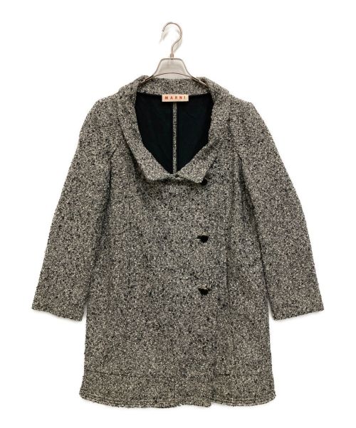 MARNI（マルニ）MARNI (マルニ) ツイードコート グレー サイズ:44の古着・服飾アイテム