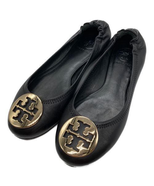 TORY BURCH（トリーバーチ）TORY BURCH (トリーバーチ) フラットパンプス ブラック サイズ:6 1/2の古着・服飾アイテム