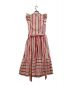 Kate Spade (ケイトスペード) Stripe Poplin Midi Dress ホワイト×ベージュ×ピンク：5800円