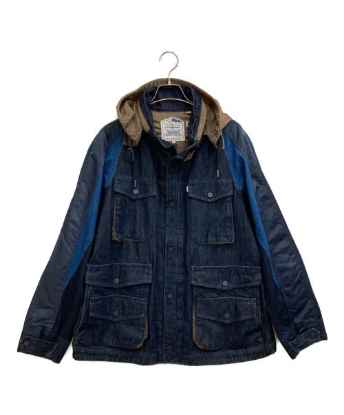 LEVI'S MADE&CRAFTED（リーバイスメイドクラフテッド）LEVI'S MADE&CRAFTED (リーバイスメイドクラフテッド) WHITE MOUNTAINEERING (ホワイトマウンテ二アニング) M－65JKT インディゴ サイズ:Ｍの古着・服飾アイテム