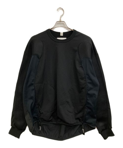 yoshio kubo（ヨシオクボ）yoshio kubo (ヨシオクボ) CIRCLE SWEAT TOP ブラック サイズ:2の古着・服飾アイテム