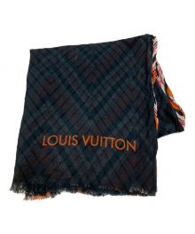 LOUIS VUITTON（ルイ ヴィトン）の古着「ストール」｜ネイビー×オレンジ