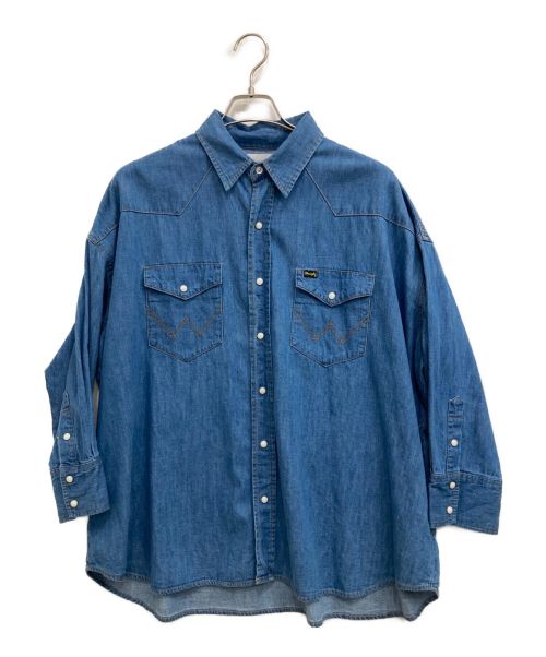 Wrangler（ラングラー）Wrangler (ラングラー) デニムウエスタンシャツ ブルー サイズ:FREEの古着・服飾アイテム