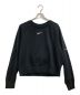 NIKE（ナイキ）の古着「Swoosh French Terry Crew Sweatshirt」｜ブラック