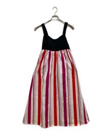 Kate Spade（ケイトスペード）の古着「Gardenside Stripe Midi Dress」｜マルチカラー