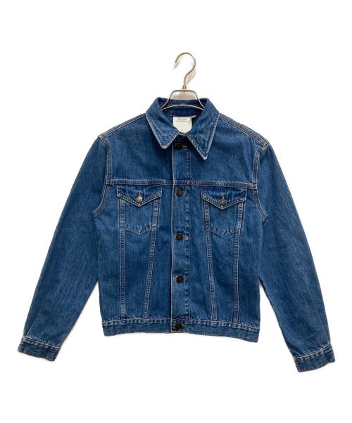 Calvin Klein Jeans（カルバンクラインジーンズ）Calvin Klein Jeans (カルバンクラインジーンズ) TOUGH BLUE DENIM TRUCKER JACKET インディゴ サイズ:Sの古着・服飾アイテム