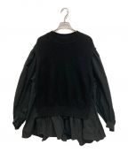 MICA&DEALマイカ＆ディール）の古着「vest docking flare blouse」｜ブラック