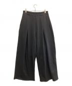 SINSSシンス）の古着「Wide straight sweatpants」｜ブラック