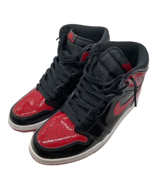 NIKE（ナイキ）NIKE (ナイキ) Nike Air Jordan 1 High OG  Patent Bred レッド サイズ:27.5の古着・服飾アイテム