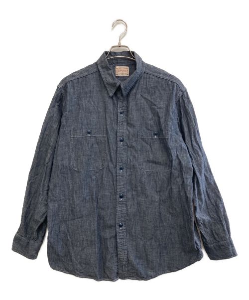 BONCOURA（ボンクラ）BONCOURA (ボンクラ) シャンブレーシャツ インディゴ サイズ:40の古着・服飾アイテム