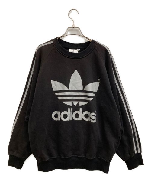 adidas（アディダス）adidas (アディダス) ロゴスウェット ブラック サイズ:Ｍの古着・服飾アイテム