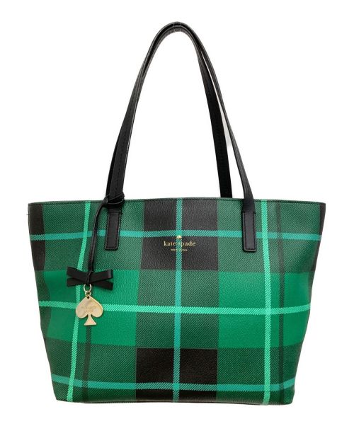 Kate Spade（ケイトスペード）Kate Spade (ケイトスペード) トートバッグ グリーンの古着・服飾アイテム