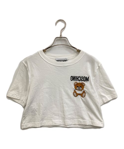 MOSCHINO（モスキーノ）MOSCHINO (モスキーノ) ベア刺繍Tシャツ ホワイト サイズ:表記無しの古着・服飾アイテム