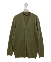 DIESEL（ディーゼル）の古着「エルボーパッチロングカーディガン」｜グリーン