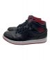 NIKE (ナイキ) AIR JORDAN 1 RETRO MID BLACK RED WHITE レッド サイズ:27.5cm：8000円