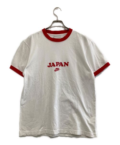 NIKE（ナイキ）NIKE (ナイキ) リンガーTシャツ ホワイト×レッド サイズ:Lの古着・服飾アイテム