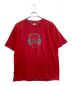 stussy（ステューシー）の古着「old stussy(オールド　ステューシー）モノグラム ヘッドフォン Tシャツ」｜レッド