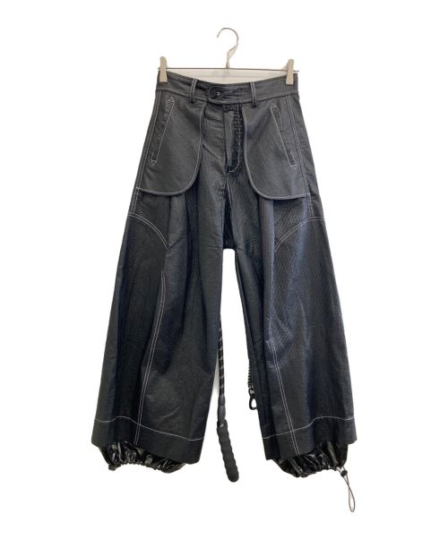 NUTEMPEROR（ナットエンペラー）NUTEMPEROR (ナットエンペラー) WIDE PU LEATHER PANTS ブラック サイズ:2の古着・服飾アイテム