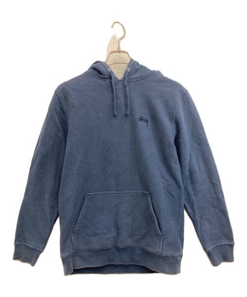 stussy（ステューシー）stussy (ステューシー) ワンポイントロゴパーカー ネイビー サイズ:Mの古着・服飾アイテム