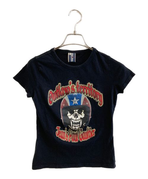 Jean Paul GAULTIER（ジャンポールゴルチェ）Jean Paul GAULTIER (ジャンポールゴルチェ) プリントTシャツ ブラック サイズ:40の古着・服飾アイテム