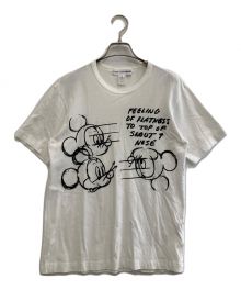 COMME des GARCONS SHIRT（コムデギャルソンシャツ）の古着「プリントTシャツ」｜ホワイト