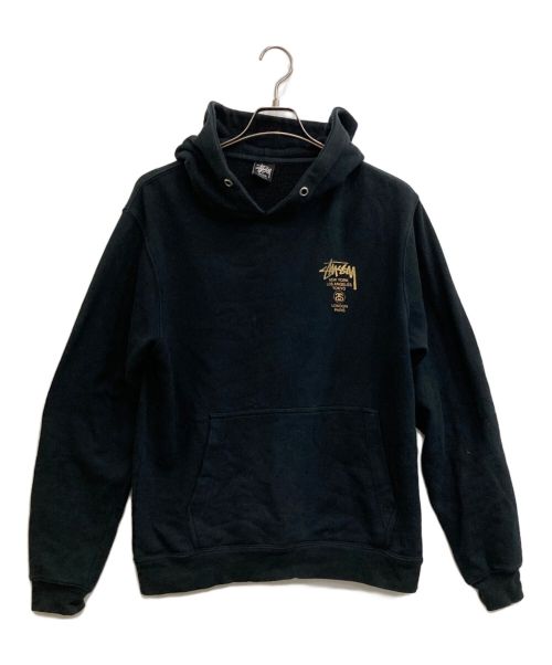 stussy（ステューシー）stussy (ステューシー) パーカー ブラック サイズ:MEDIUMの古着・服飾アイテム